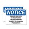 Signmission Private Property No Trespassing Trespassers OSHA Notice Sign, Plastic, 10in W x 7in L, 2PK OS-2PACK-NS-P-710-L-17855 - alternate 1